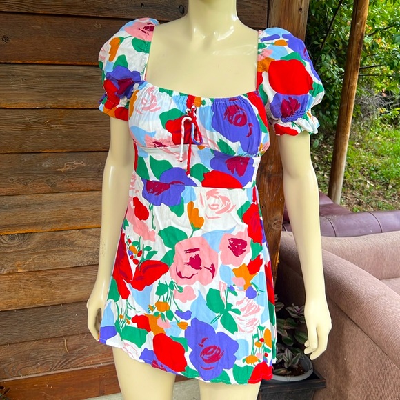 Faithful the brand mini dress abstract floral - Picture 2 of 9